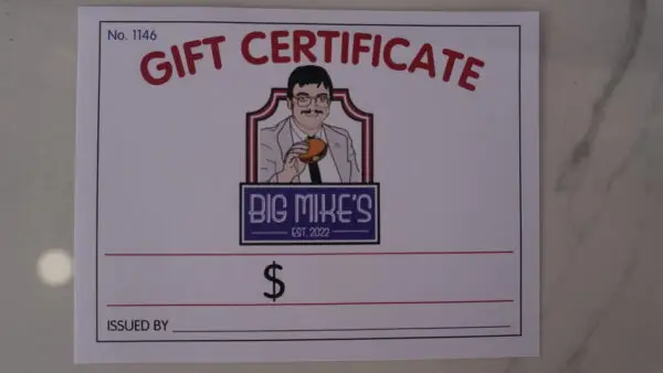 Big Mikes Gift Card